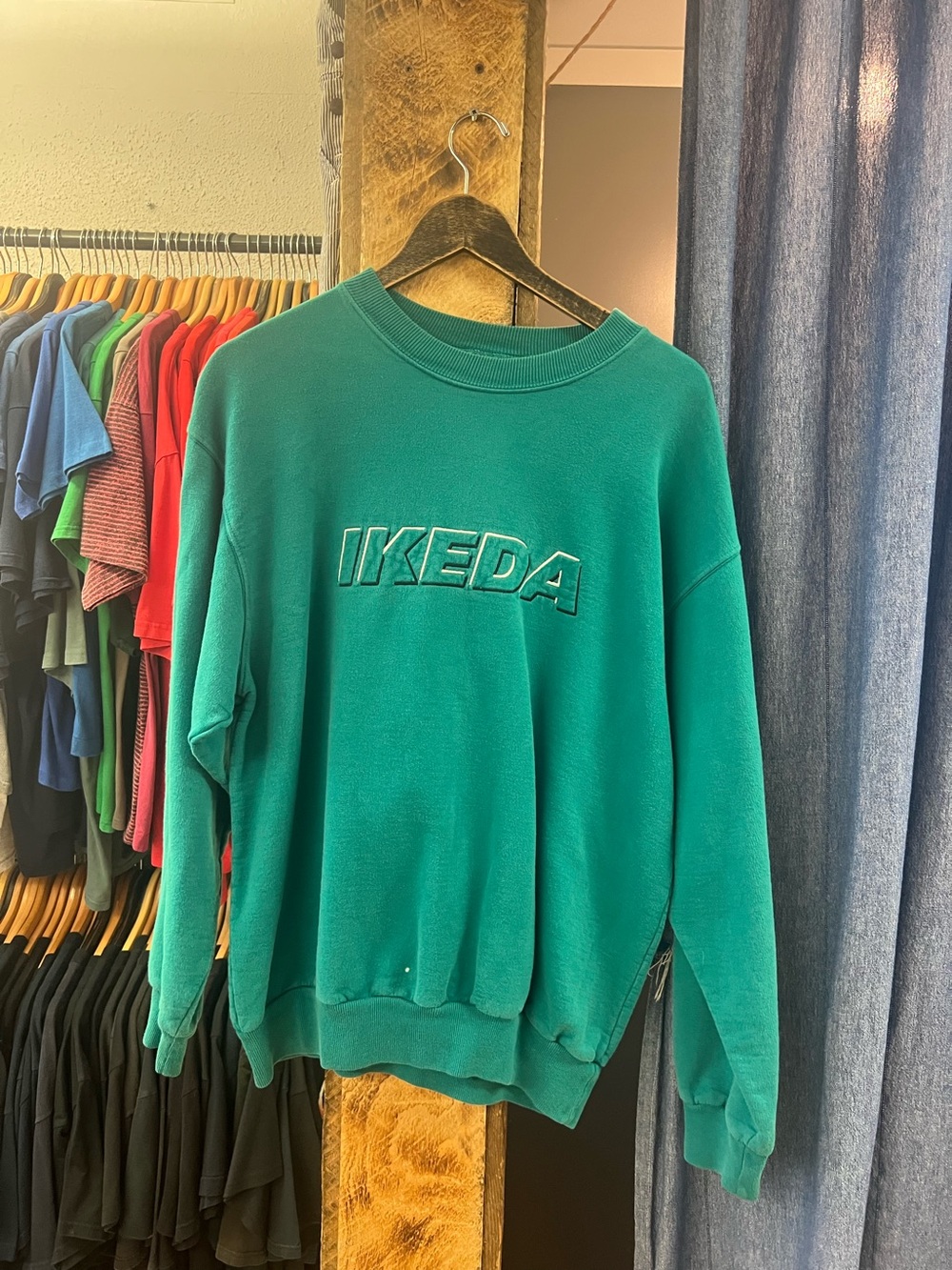 Vintage Ikeda Teal Crewneck